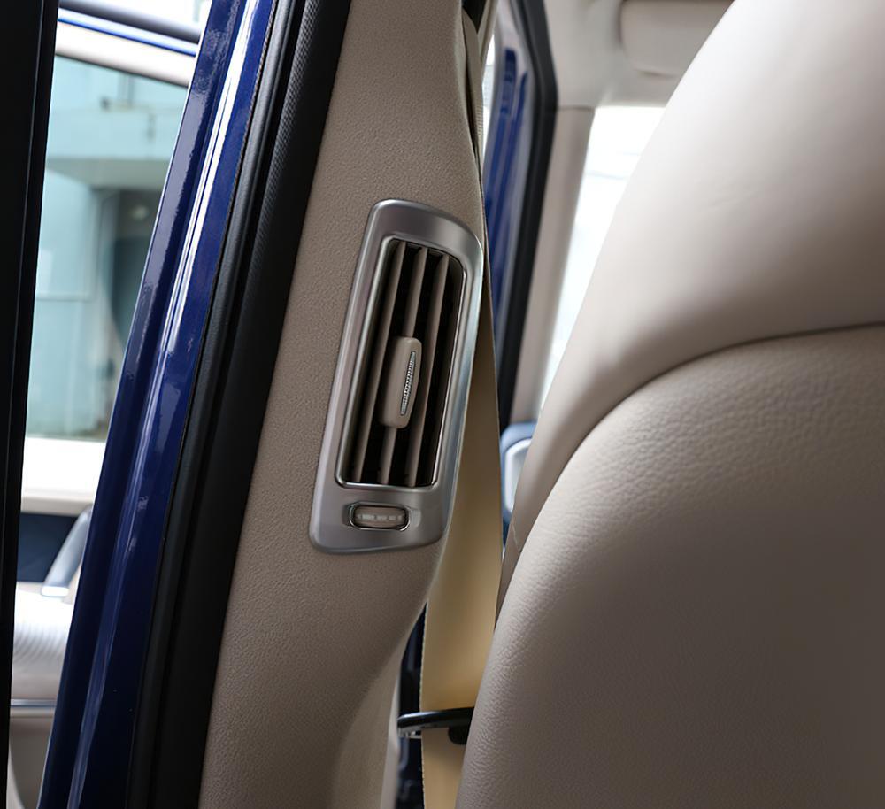 Silver ABS B Pillar Air Vent Panel Frame Cover For G-Class W464 G500 G63 19-23