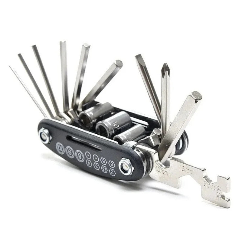 Motobike Multi Wrench Repair Hex Allen Key Screwdriver Socket Repair Tool Kit