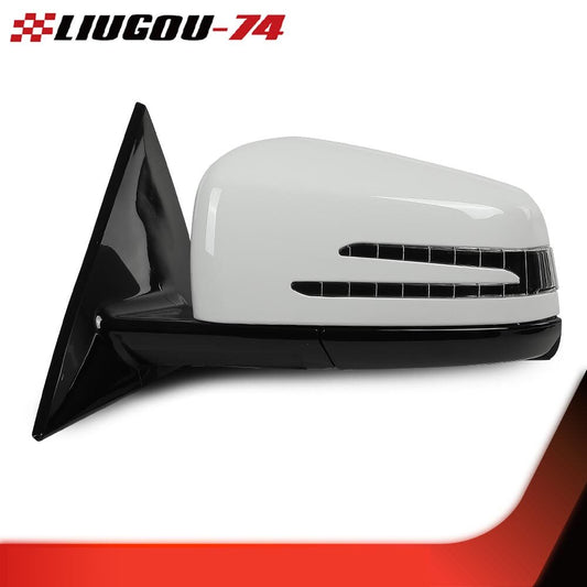 The white mirror on the left driver's side is suitable for Mercedes-Benz E350, E400, and E550 2DR coupes. (10-17)