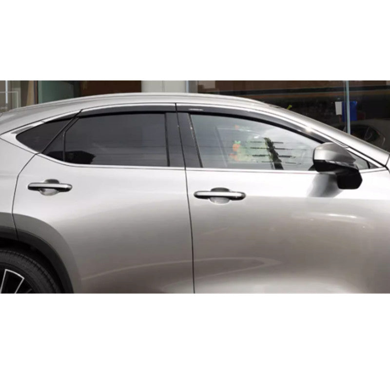 for Lexus NX250 350H 450h 2022-2024 Window Visor Vent Sun Rain Guard W/chrome 6P