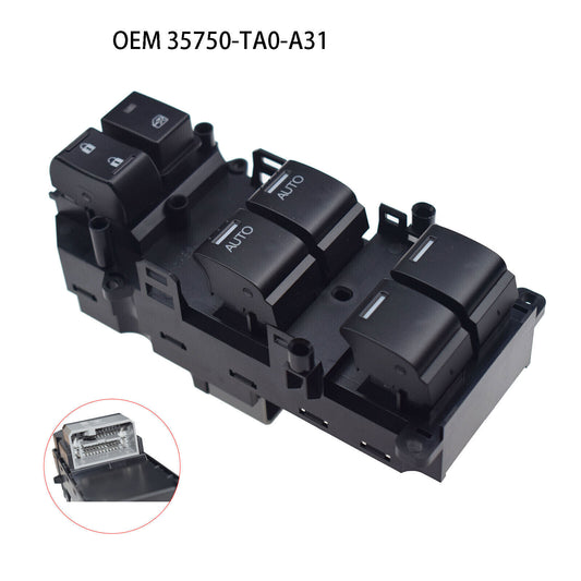 For 2009-2011 for Honda Pilot Master Power Window Door Switch Black 35750-TA0-A31 1