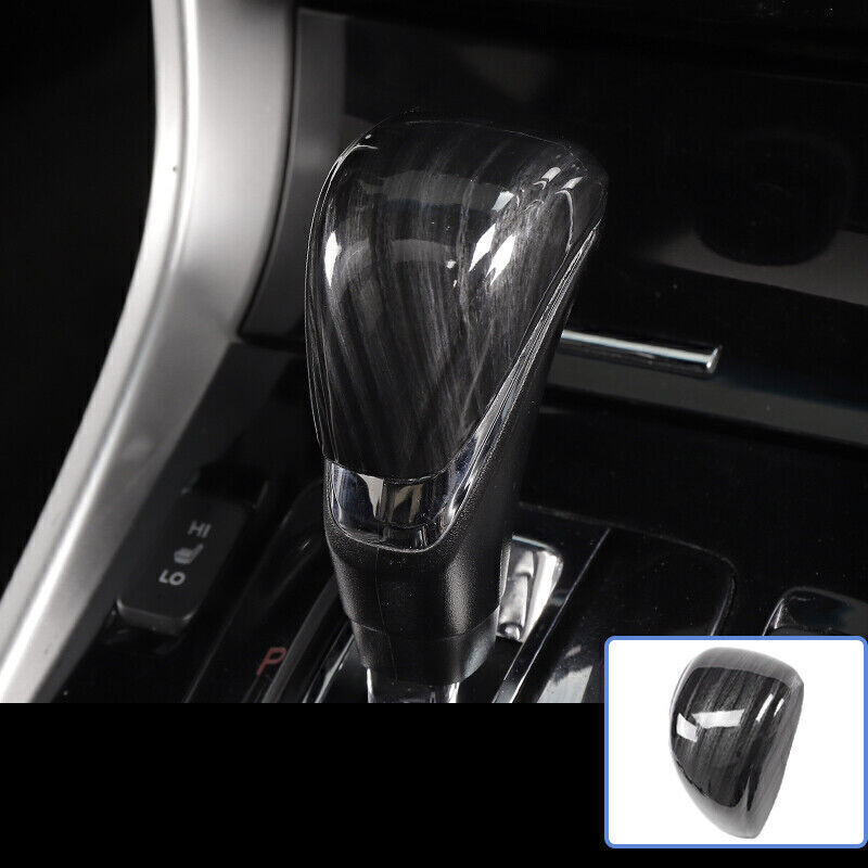 for Honda Accord 2014-2017 Black Wood Inner ABS Gear Shift Knob Cover Head Trim