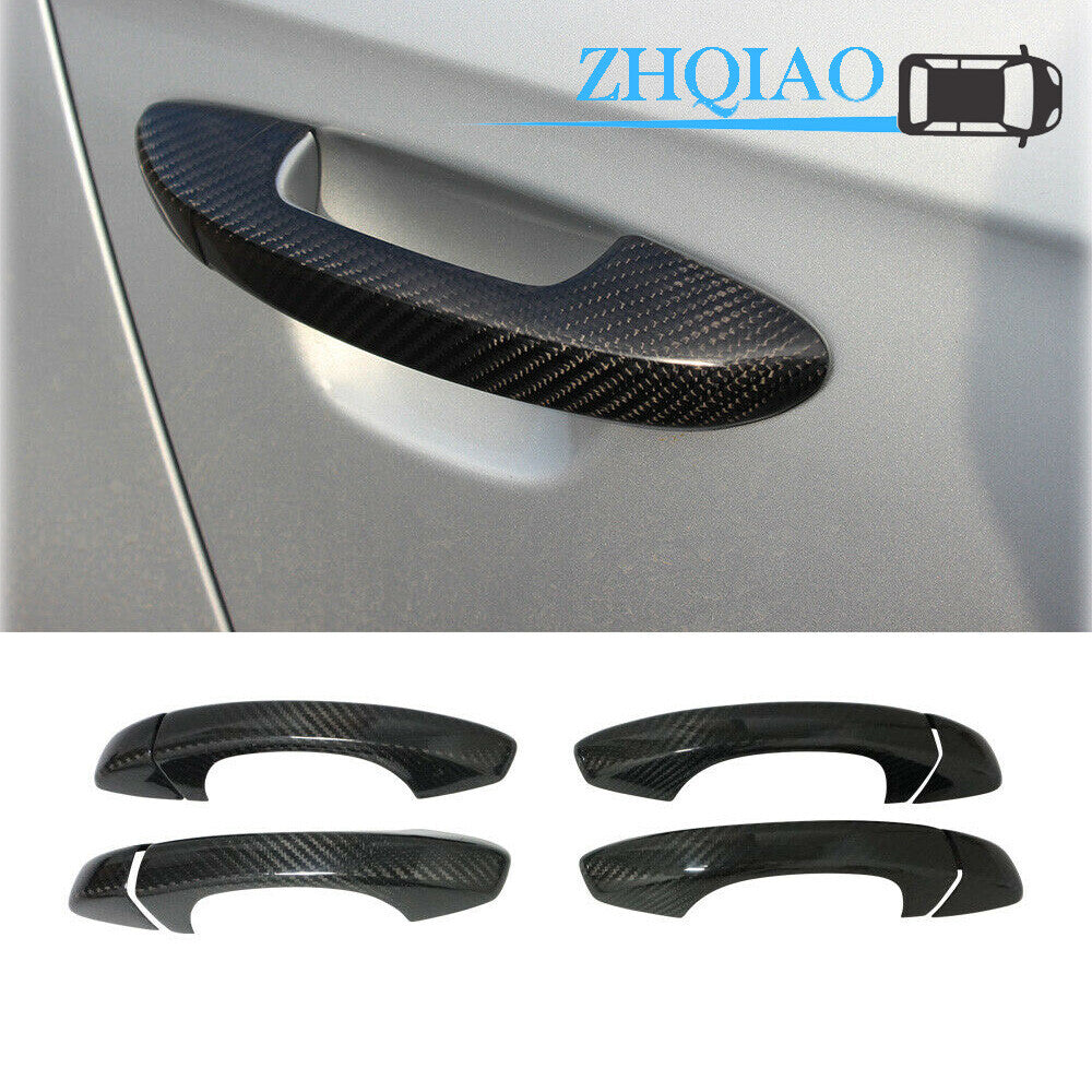 Carbon Fiber Side Door Handle Covers Trim Fit for PASSAT 14-16