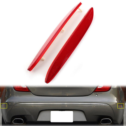 pair of rear bumper trim side reflectors for Jaguar XJ 2010-2017 2011 2012 2013 2014