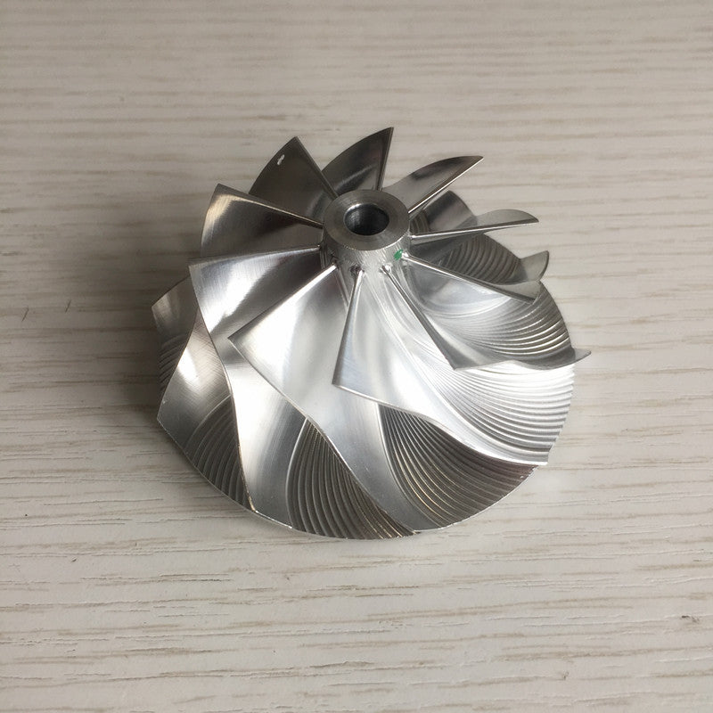 GT28 49.70/67.40 mm 10+0 Blade Turbine Milling/Blank Compressor Wheel