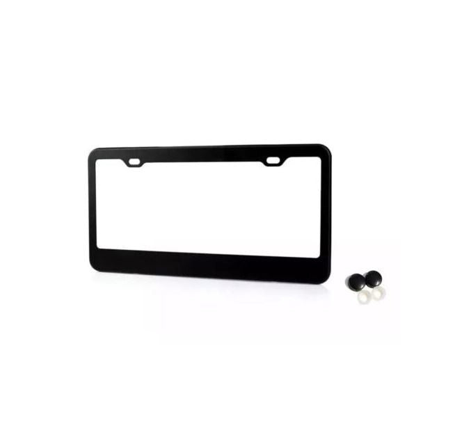 Car license plate frame cover cap rear trunk matte black for Chrysler