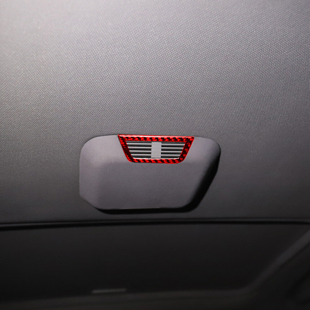 2x Red Rear for Seat Roof Air Vent Outlet Cover Trim for BMW 3 Series E46 1998-2005