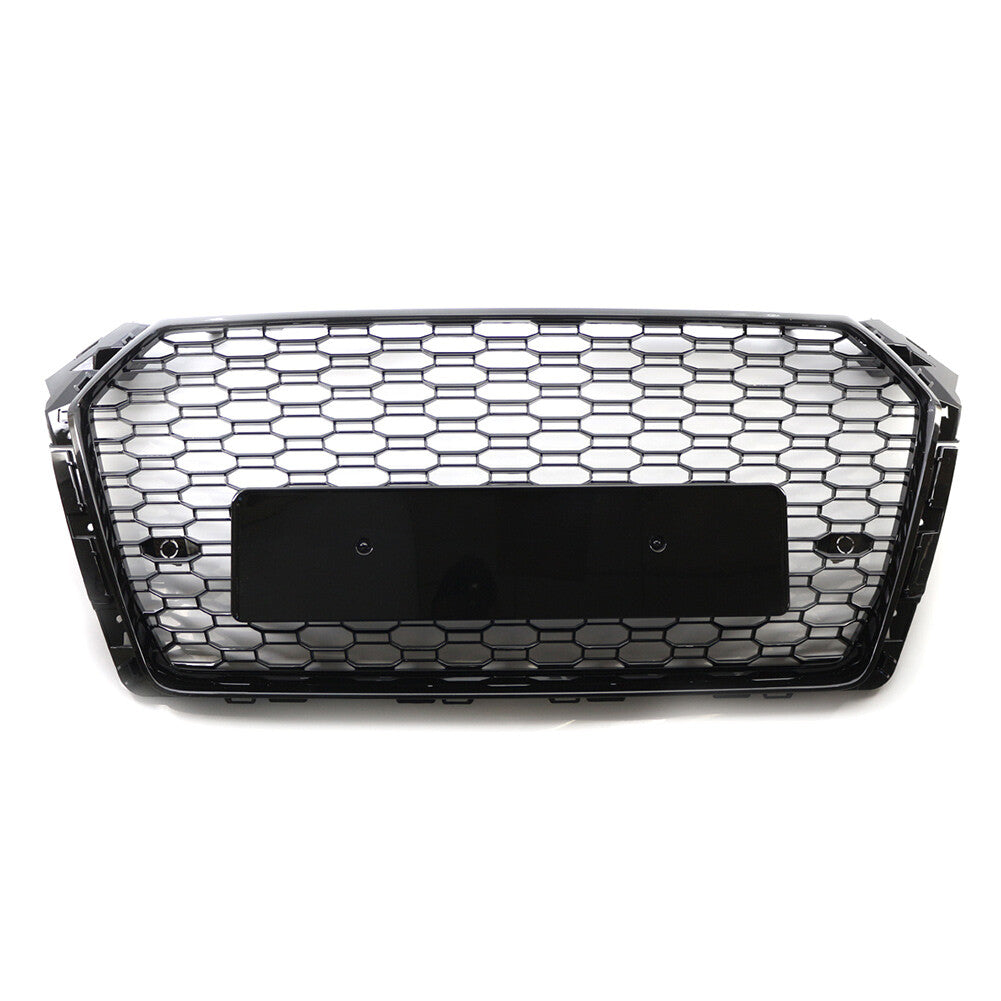 Honeycomb Black Mesh Hex Grille for Audi A4/S4 B9 RS4 Style 2017-2019 17