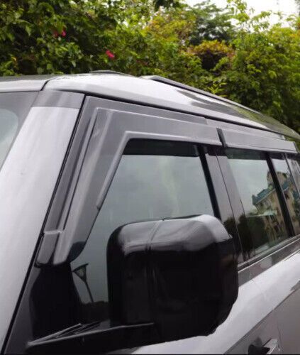 for Land Rover for Defender 2020-24 Black Window Vent Visor Sun Rain Deflector Guard