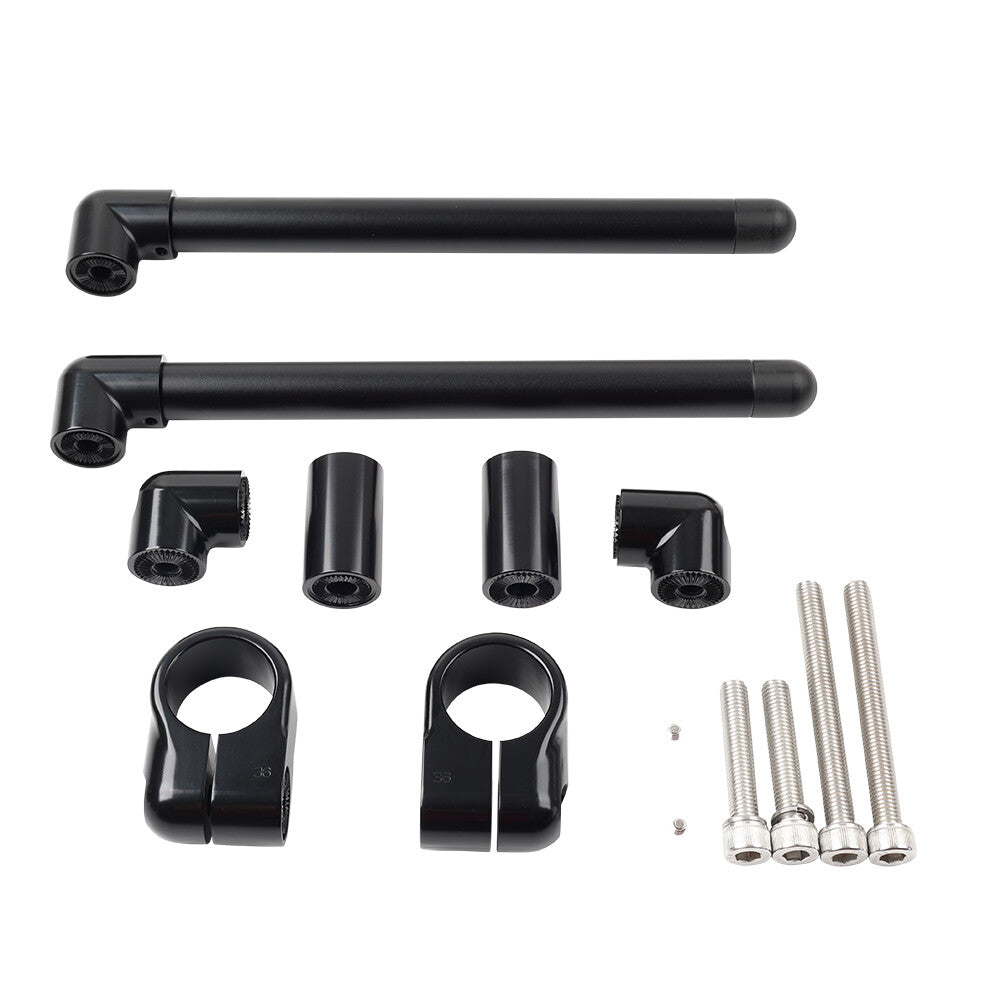 36MM Cafe Racer Bars 7/8 Motorcycle Universal Clip-On Handlebar Fork Tube