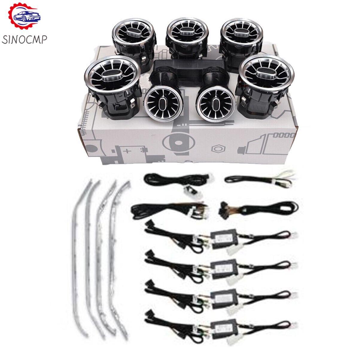 64 Colors Air Vent LED Ambient Light Set for Mercedes-Benz GLC C Class GLC W205