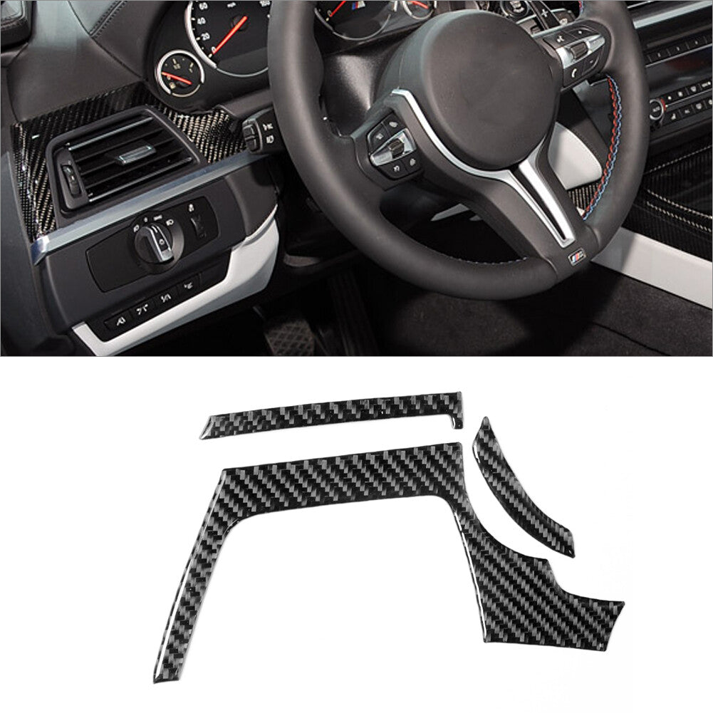 36Pcs Carbon Fiber Interior Full Kit Cover Trim for BMW 6Series F12 F13 2011-18