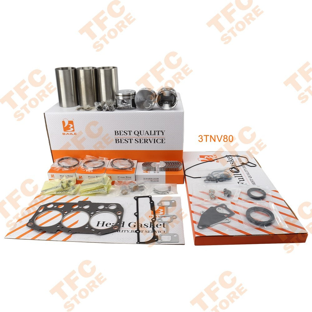 New 3TNV80 Overhaul Engine Rebuild Kits STD for Yanmar 3TNV80F Engine??