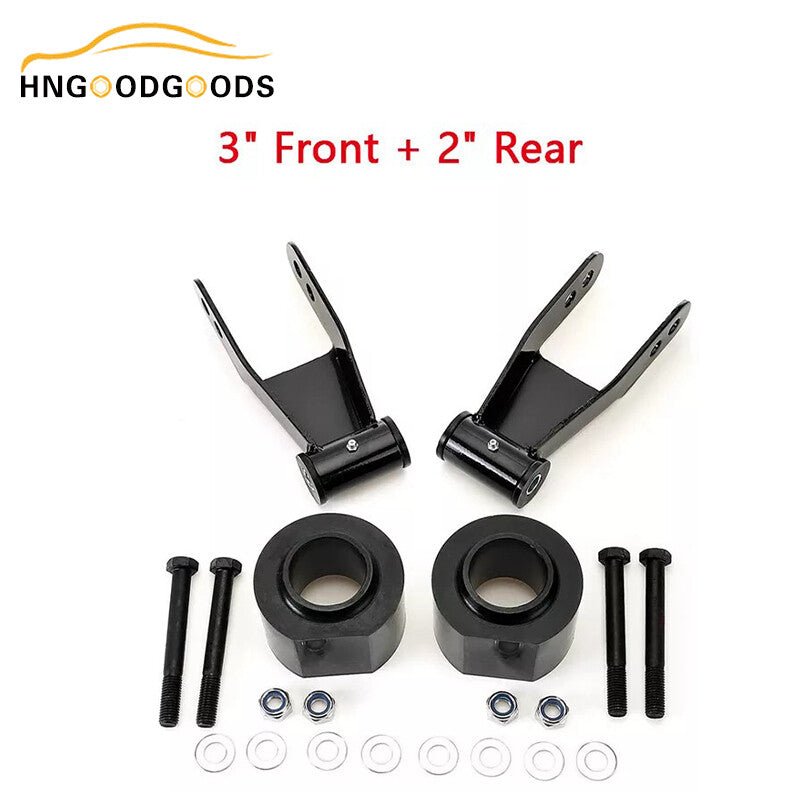 3-inch front spring spacer and 2-inch rear shackle lift kit for 1984-2001 for Jeep Cherokee XJ