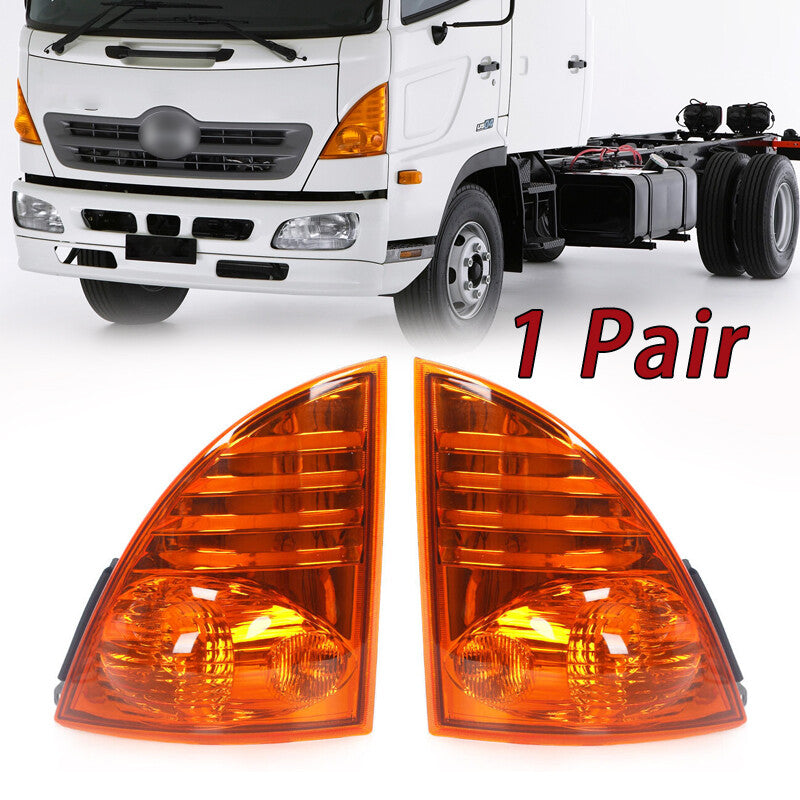 2Pcs for Hino 500 Ranger Truck Fc Fd Gd Fe Ft Fx Gt Gx Fl Gk Front Corner Lamp