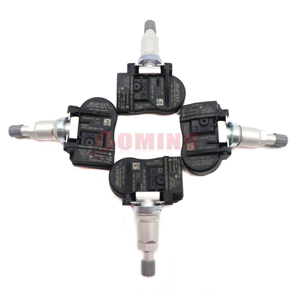 4PCS 42753-T6N-A01 for Honda Odyssey for Acura 433MHz New TPMS Tire Pressure Sensors