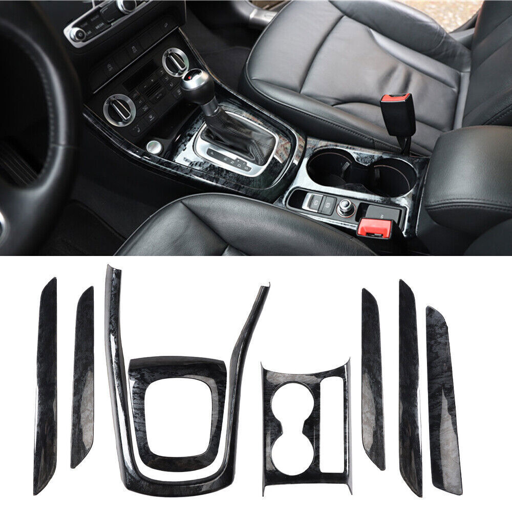 Fit for Audi Q3 2015-18 Black Wood Grain Inner Full Decoration Frame Cover Trim