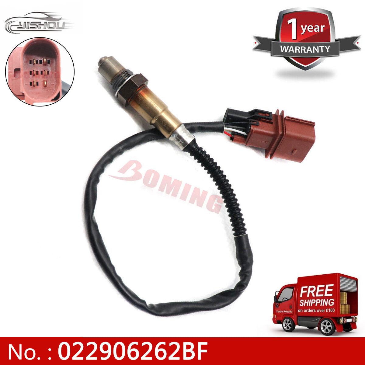 O2 sensor 022906262BF is suitable for 2002-2011 for Volkswagen for Passat W8 and for Audi A6 V8 4.2L.