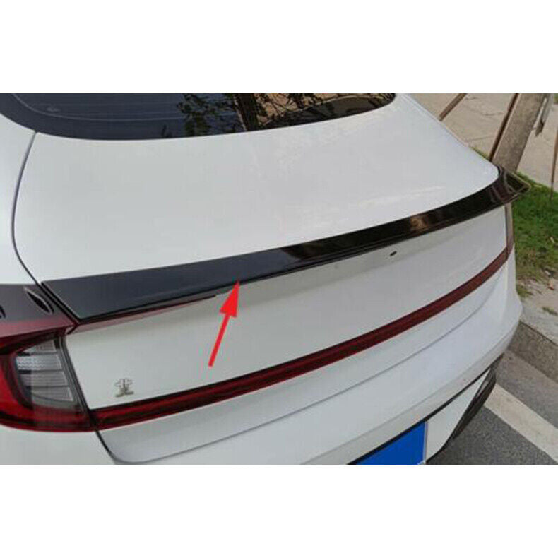 for Hyundai Sonata 2020-23 Black Sport Style Rear Trunk Spoiler Lip Tail Wing 1x