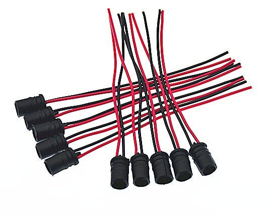 NEW 10 Pcs T10 W5W Light Bulb Socket Holder Soft Rubber - For Cars or Bikes