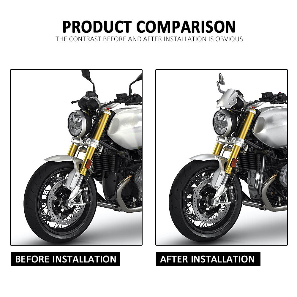 Windscreen Windshield Viser Visor Wind Deflectors for BMW R9T RNineT RnineT Pure