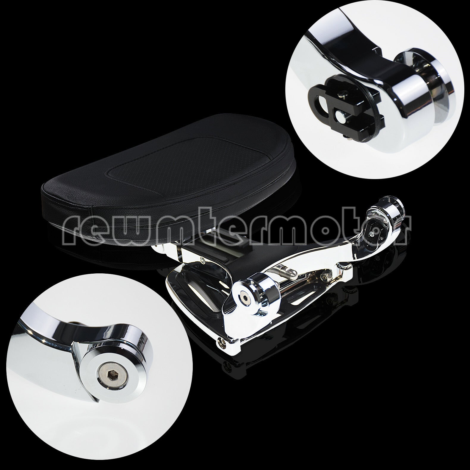 Multi-Purpose Adjustable Driver  Passenger Backrest Fit for Harley FL Softail