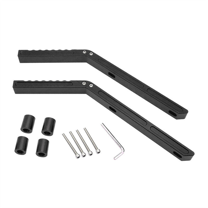 Black Rear Grab Handles Grip Bar Aluminum Compatible with for Jeep for Wrangler JK 07-18