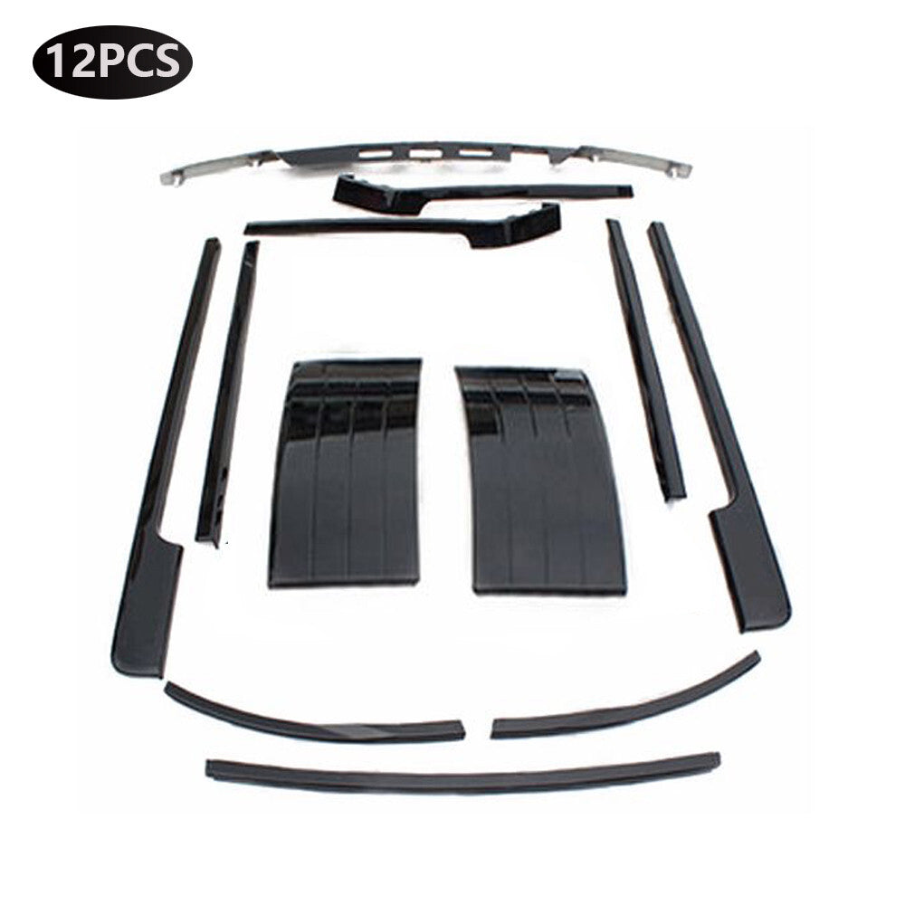 12Pcs Black Body Kit Replace Fender Vent Trim Fit for Range Rover L405 2018-2022