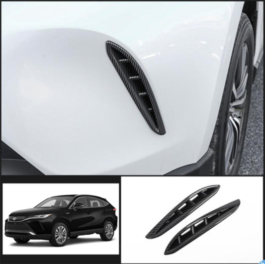 Carbon Fiber Front bumper Fog Lamp Light Cover Trim for Toyota Venza 2021-2023