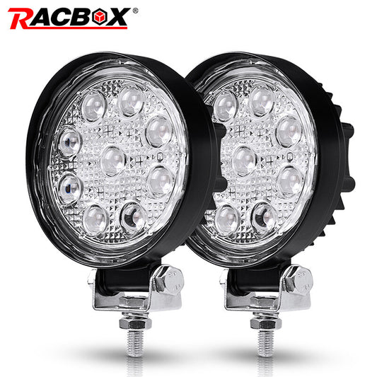 4inch Spot Round Pods 4D Lens LED Work Light Bar Offroad Fog Driving 4WD SUV/ATV