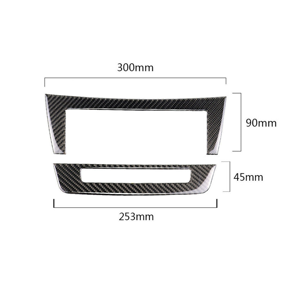 Carbon Fiber Center CD Control Panel Cover for Mercedes Benz C Class W204 11-13