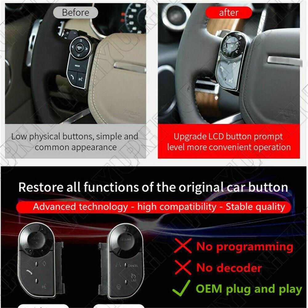 Steering Wheel Control Switch Button Set for Range Rover Sport 14-17 L405 L462