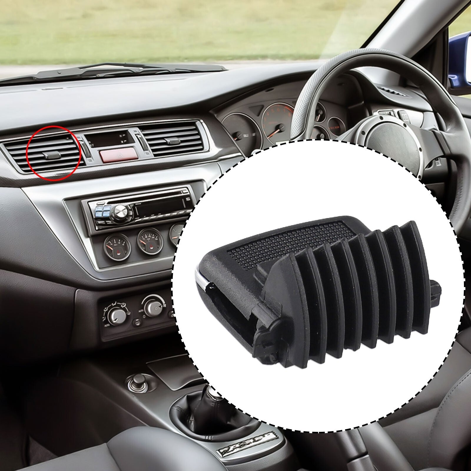 Center Placement AC Air Vent Clip for Mitsubishi Outlander Sport 2013-2018