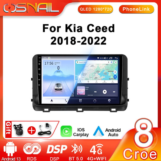 Car Auto Radio for Kia Ceed 3 CD 2018-2022 Video Player GPS Navi Stereo System