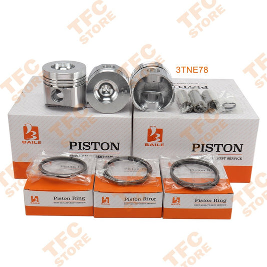 Piston Ring Kit For Yanmar 3TNE78 Engine Generator Tractor STD New??