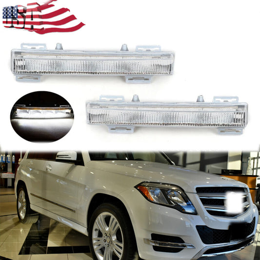 Applicable to 2012-2015 for Mercedes-Benz W166 dual DRL fog lights and front daytime running lights.