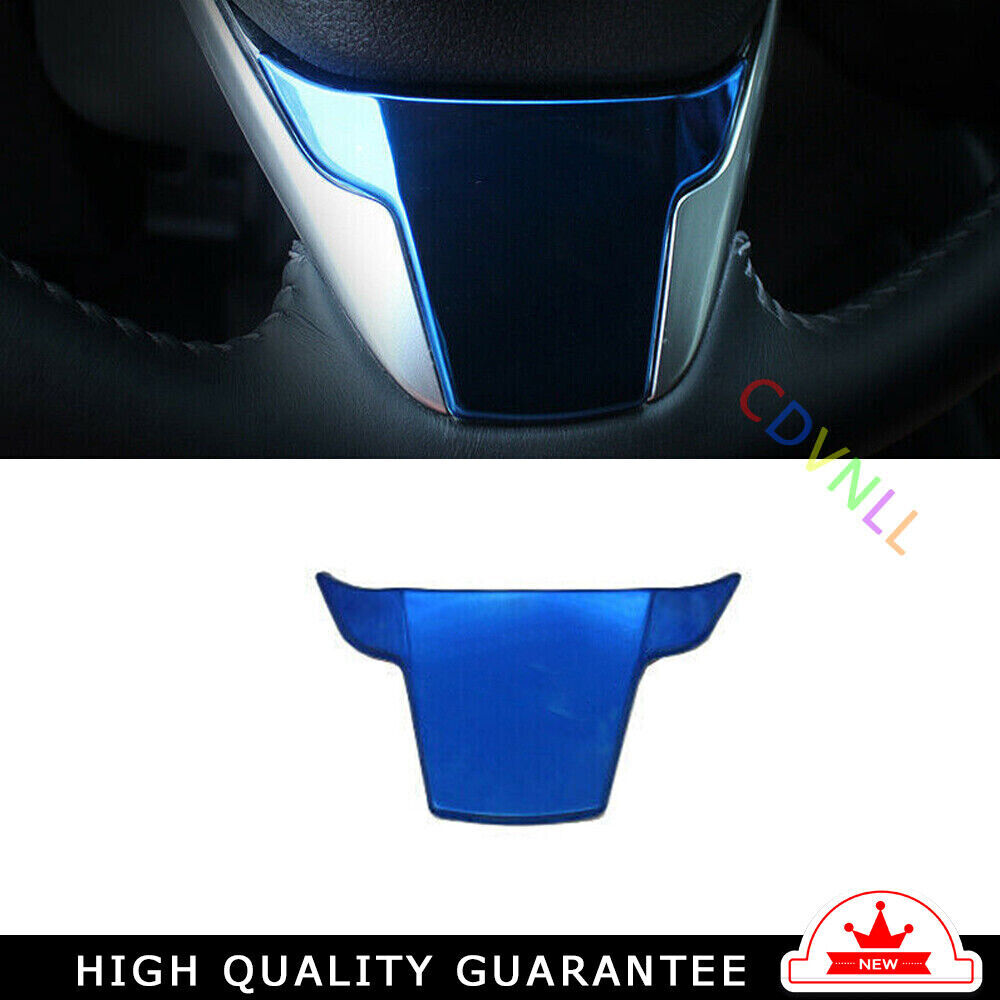 Steering Wheel Frame Cover Trim 1PCS for Honda CRV CR-V 2017-2022 Blue Titanium