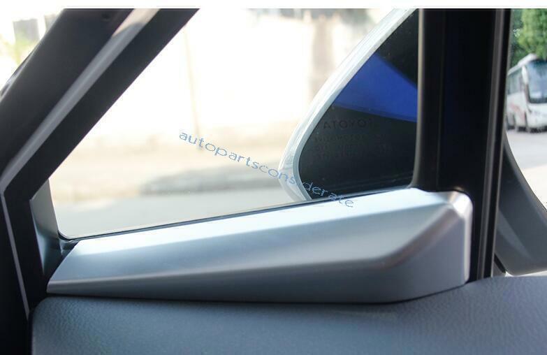 for Toyota CHR C-HR 18-2022 ABS Matte Silver A Post Front Triangle Cover Trim 2X
