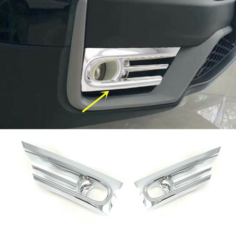 2-Piece Chrome Front Fog Light Protector Cover Trim for Honda CR-V (2020-2022)