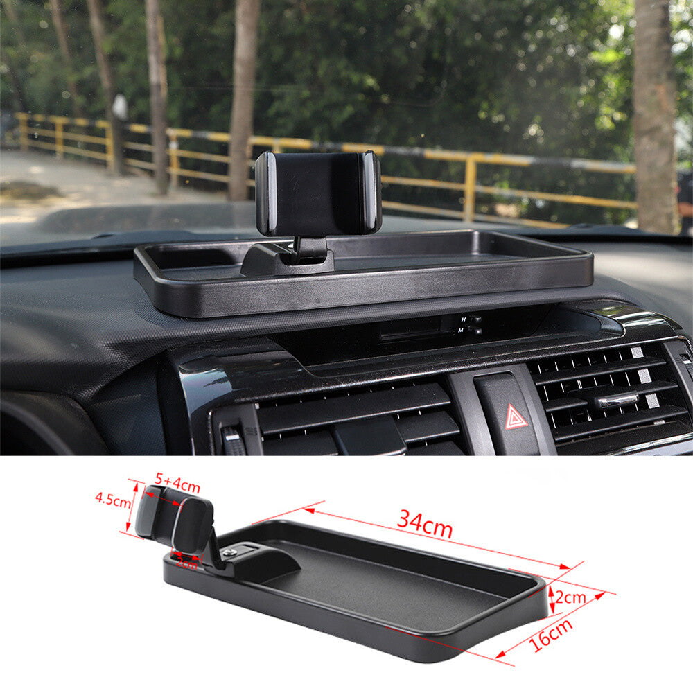 ABS Center Console Phone Holder Mount Bracket with Storage Box For 4Runner 2010+