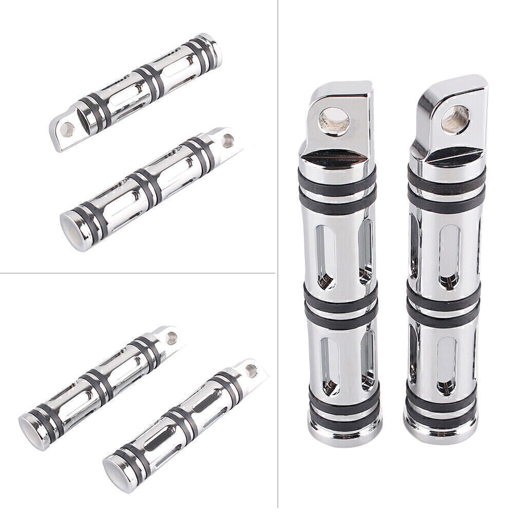 CNC Aluminum Foot Pegs Footpeg Fit for Harley Sportster XL883N FXCW Chrome 49312-10