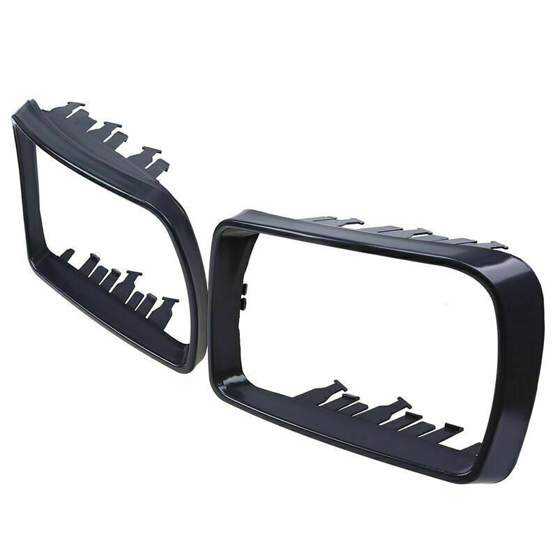 1Pair Left+Right Rearview Mirror Cover Bezel Cap Trim Ring for BMW X5 E53 R