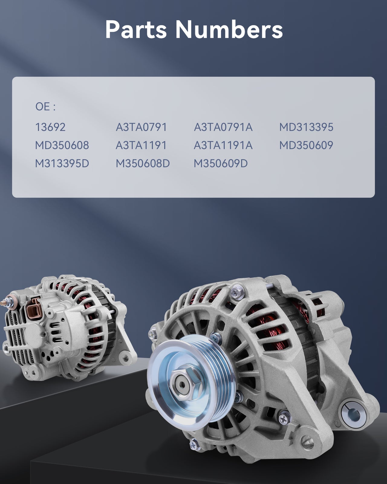 Silver Alternator Fit for 1997-2004 for Mitsubishi Montero Sport 3.0L A3TA0791A