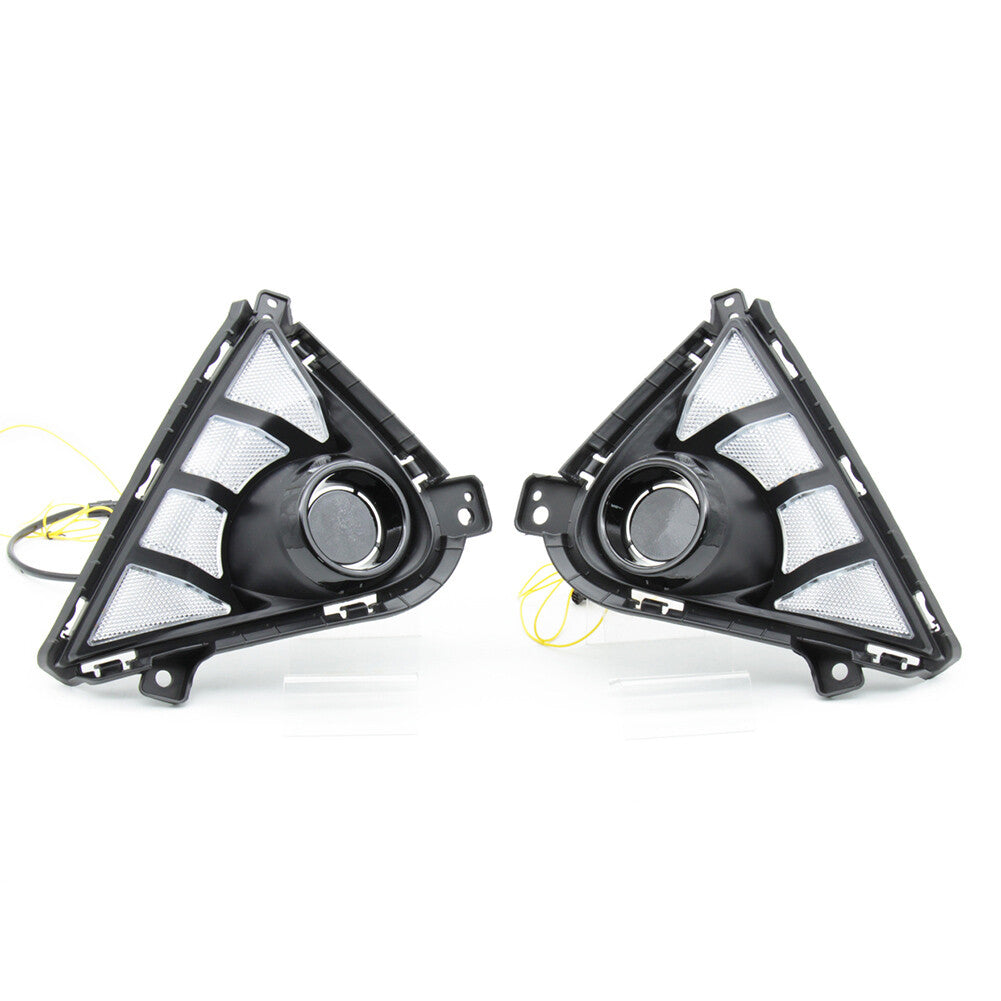 2pcs LED Daytime Running Light w/ Turn Signal for Hyundai Accent 2021