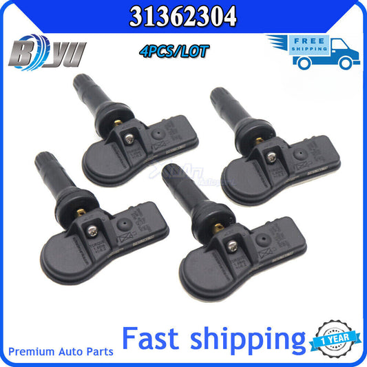 Tire pressure sensor monitoring system 4x TPMS for Volvo S60 and S90 433MHz 31362304