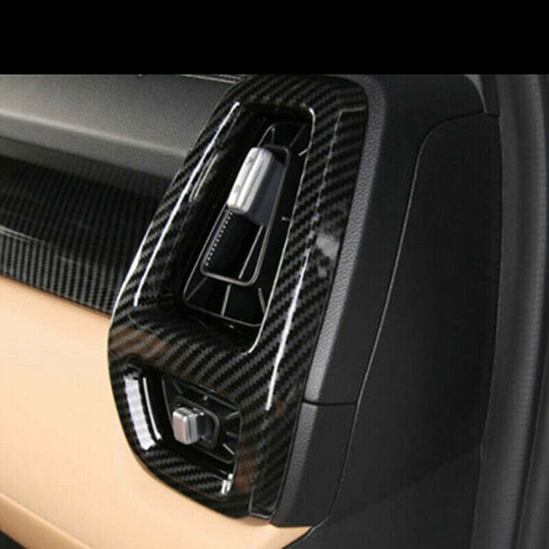 for Kia Sorento 2021-23 Carbon Fiber Console Dashboard Side Air Vent Cover Trim