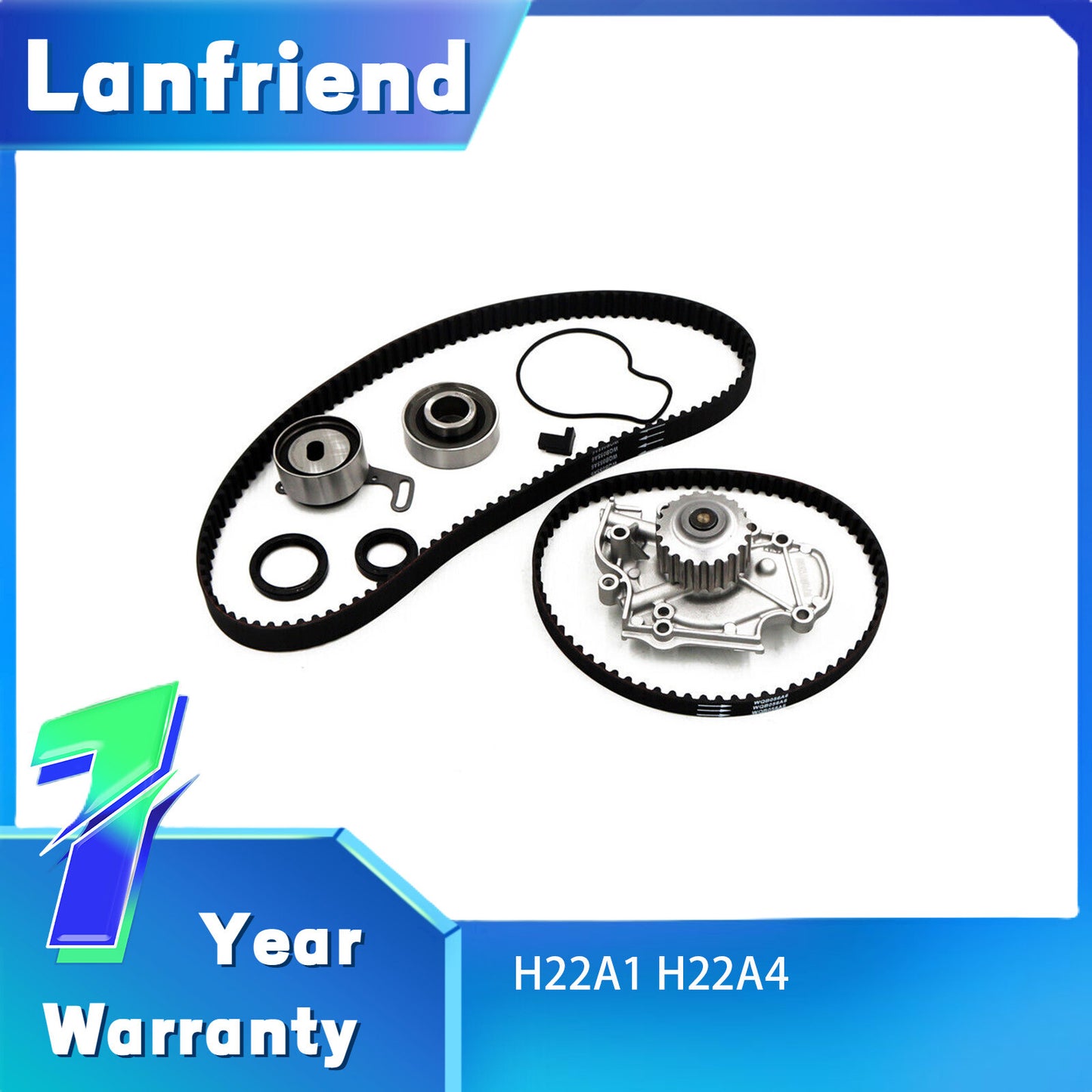 Timing Belt GMB Water Pump Kit Fit 93-01 for Honda Prelude 2.2 VTEC DOHC H22A1 H22A4