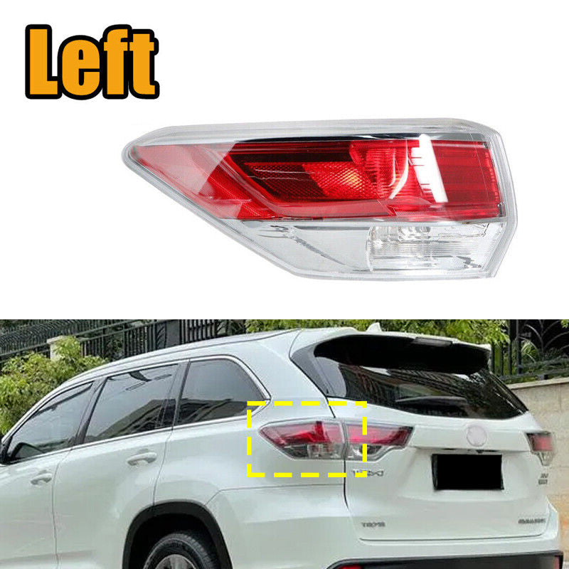 Applicable to 2014-2016 for Toyota Highlander, outer left taillight and brake light.