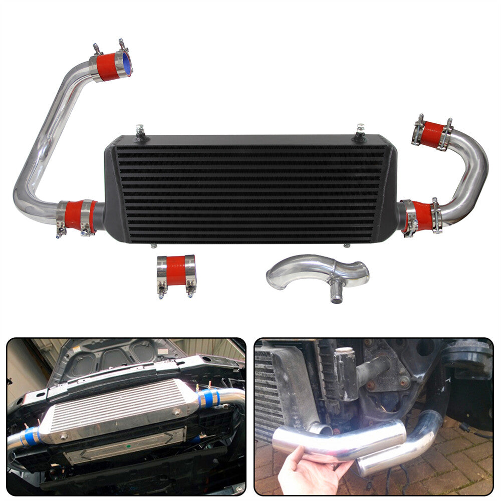 Front Mount Intercooler Kit for Audi A4 1.8T B5 Quattro 98-01 In/Out 2.5 Red