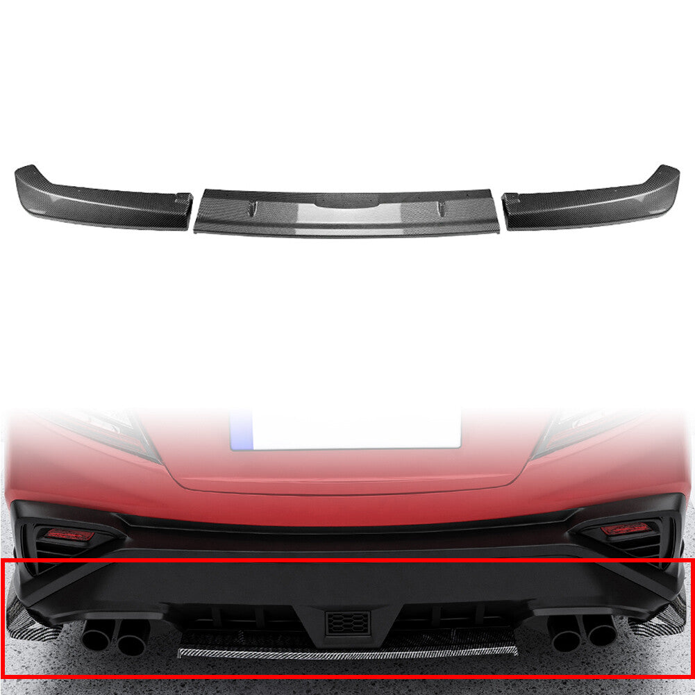 Rear Bumper Splitter Spoiler Protector Lip for Subaru WRX STI VB 2022-2024